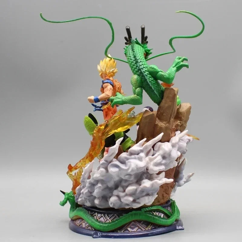 Dragon Ball Z – Episches Diorama: Son Goku, Shenlong und die ikonischen Gegner